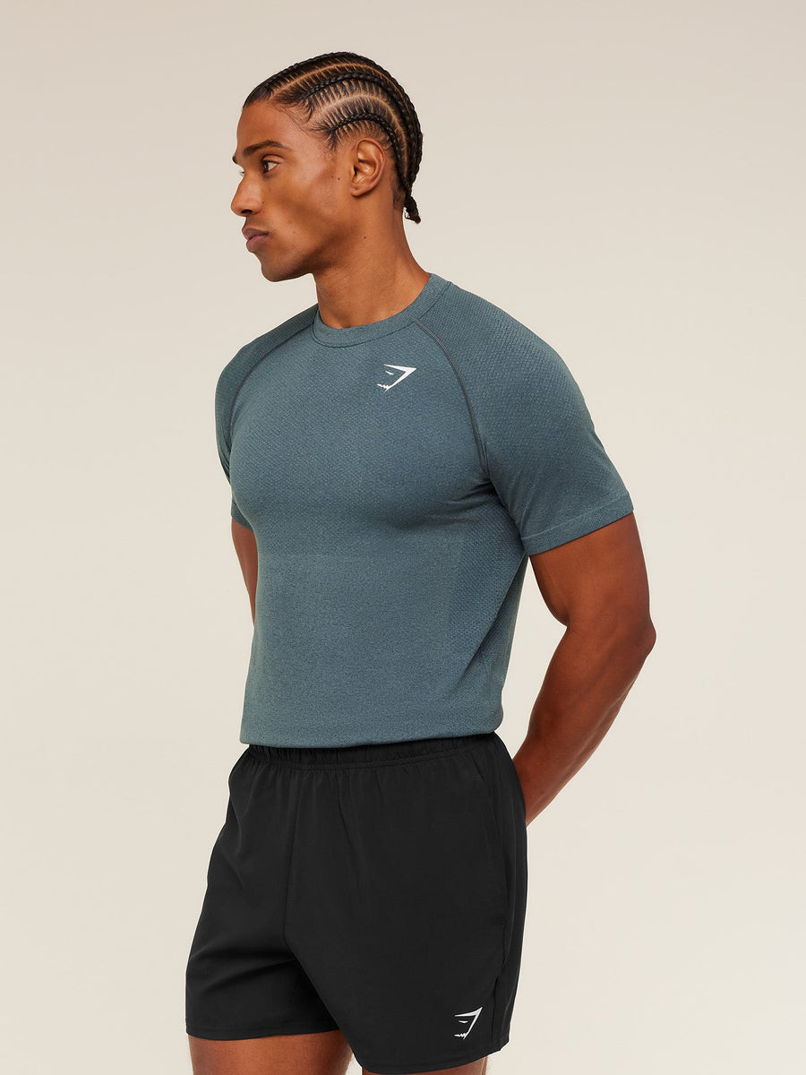 Gymshark Vital Seamless T-Shirt — Iron Blue /  Stealth Blue — 3