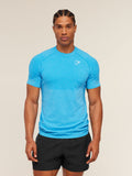 Gymshark Vital Seamless T-Shirt — White/Brand Blue — 4