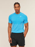 Gymshark Vital Seamless T-Shirt — White/Brand Blue — 1
