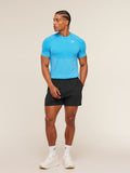 Gymshark Vital Seamless T-Shirt — White/Brand Blue — 5