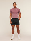 Gymshark Vital Seamless T-Shirt — White/Port — 5