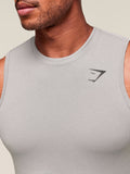 Gymshark Vital Tank — Light Grey/Smokey Grey — 4
