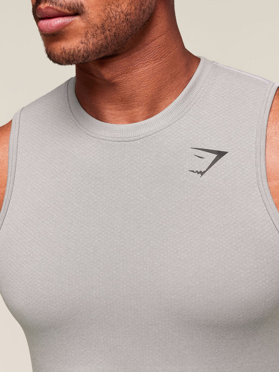 Gymshark Vital Tank — Light Grey/Smokey Grey — 4