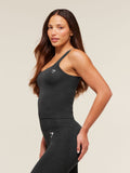 Gymshark Vital Tank With Shelf — Black Marl — 5
