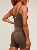 Gymshark Vital Tank With Shelf — Espresso Marl — 5