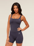 Gymshark Vital Tank With Shelf — Midnight Purple/Marl — 1