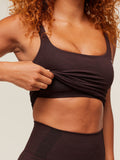 Gymshark Vital Tank With Shelf — Rich Maroon/Marl — 3