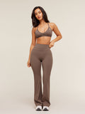 Gymshark Whitney Short Flared Legging — Soft Brown — 4