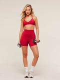 Gymshark Whitney Shorts — Carmine Red — 4