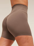 Gymshark Whitney Shorts — Soft Brown — 6