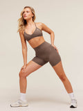 Gymshark Whitney Shorts — Soft Brown — 4