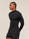 Gymshark everywear Warp Knit Polo 1/4 Zip — Black — 4
