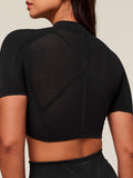 Gymshark everywear Warp Knit Crop Top — Black — 5