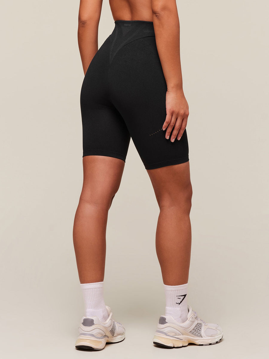 Gymshark everywear Warp Knit Cycling Shorts — Black — 2