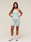 Gymshark everywear Warp Knit Cycling Shorts — Frost Blue — 3