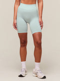 Gymshark everywear Warp Knit Cycling Shorts — Frost Blue — 6