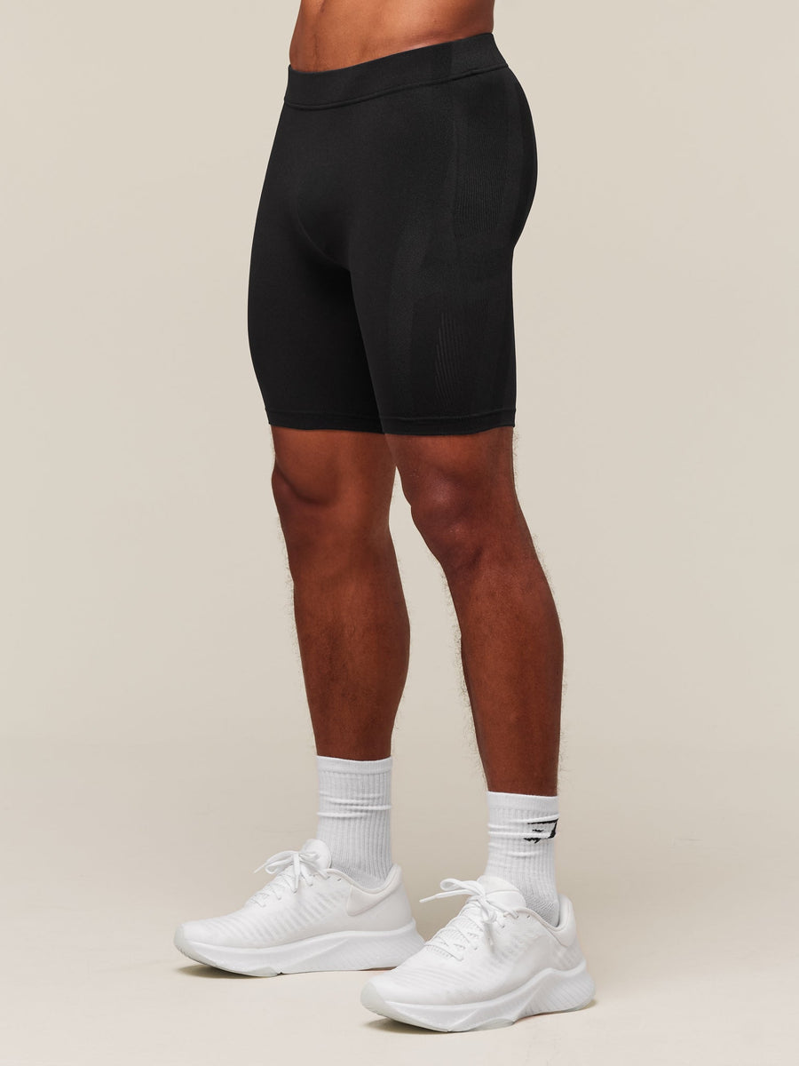 Gymshark everywear Warp Knit Half Tight — Black — 5