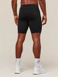 Gymshark everywear Warp Knit Half Tight — Black — 2