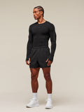 Gymshark everywear Warp Knit LS T-Shirt — Black — 3