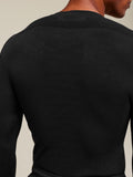 Gymshark everywear Warp Knit LS T-Shirt — Black — 4