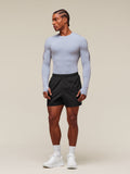 Gymshark everywear Warp Knit LS T-Shirt — Pale Blue — 3