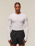 Gymshark everywear Warp Knit LS T-Shirt — Tame Grey — 1
