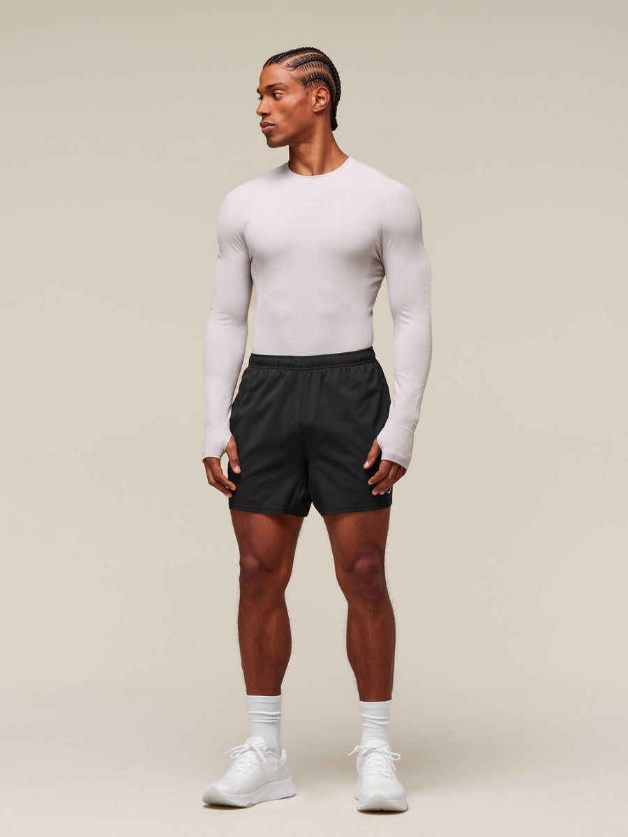 Gymshark everywear Warp Knit LS T-Shirt — Tame Grey — 3