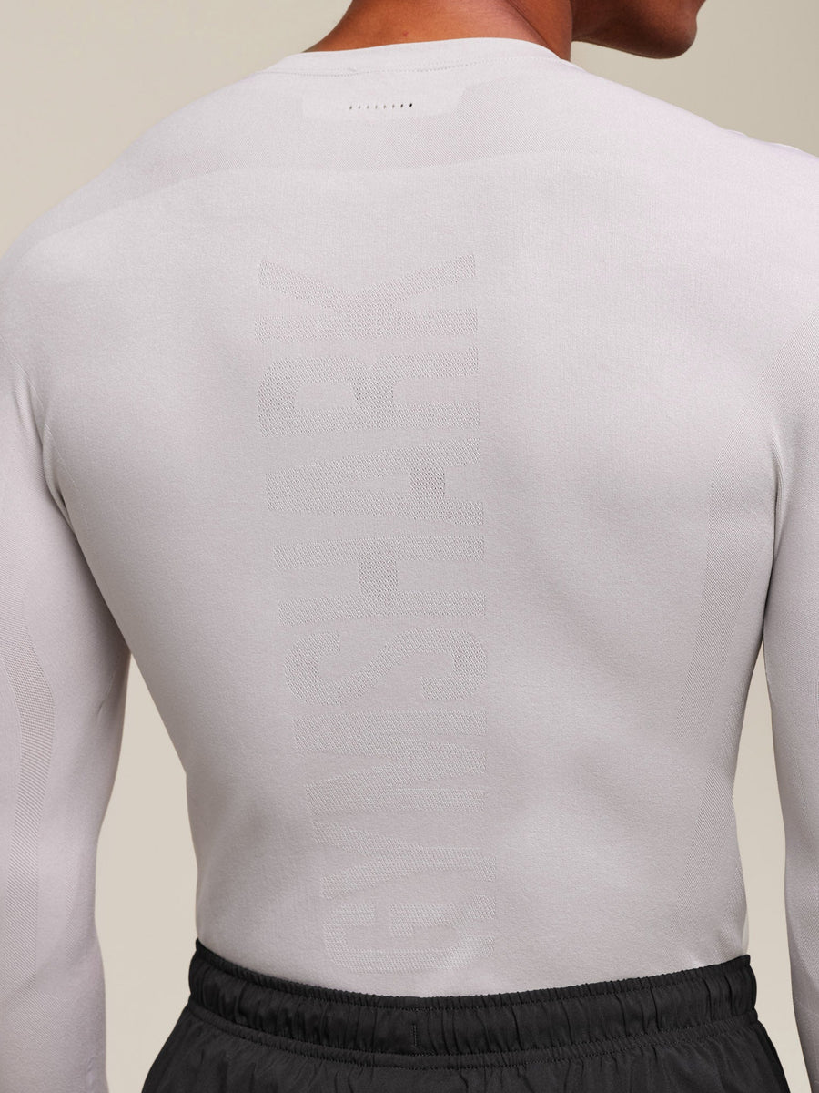 Gymshark everywear Warp Knit LS T-Shirt — Tame Grey — 5
