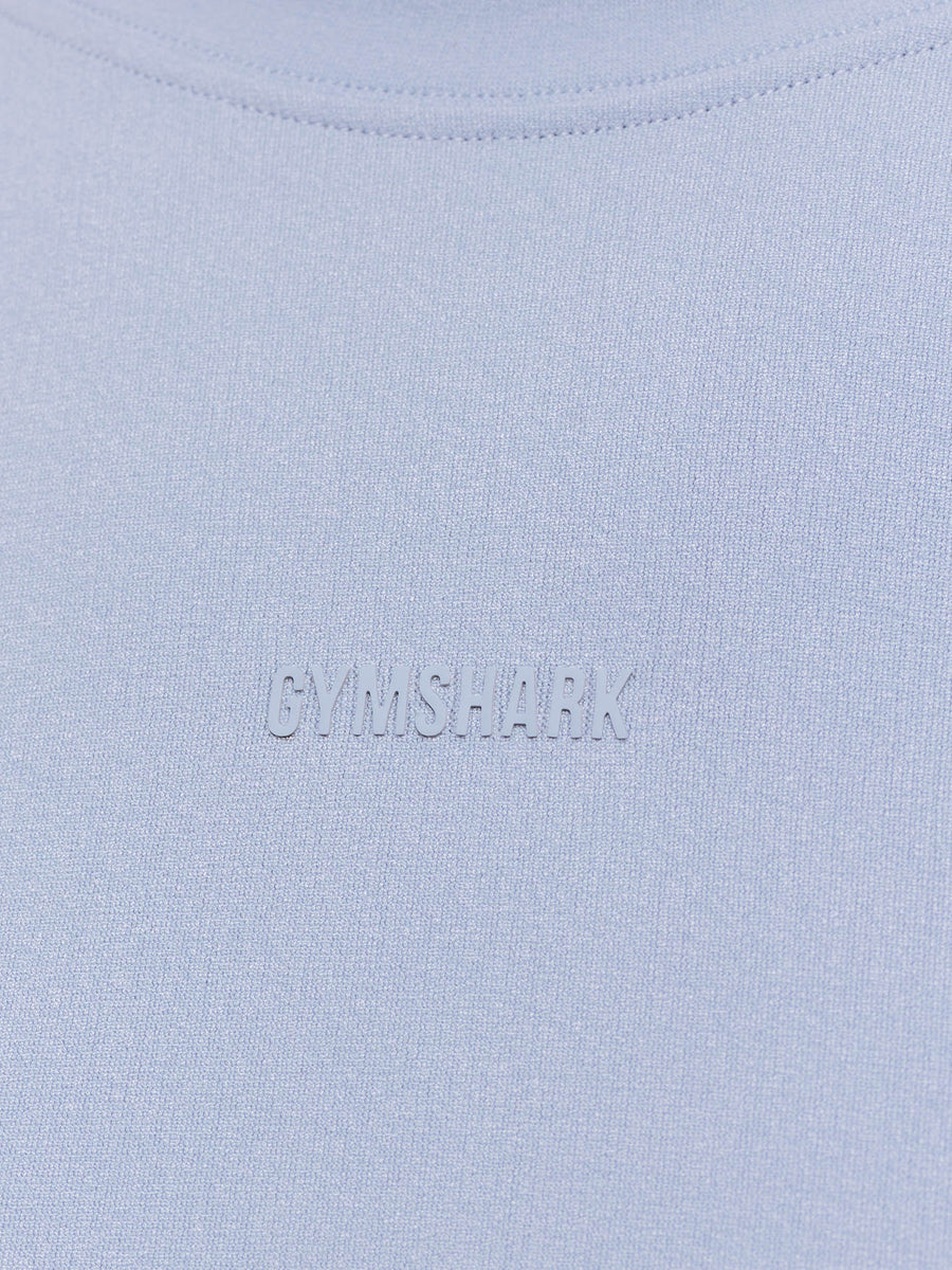 Gymshark everywear Warp Knit T-Shirt — Pale Blue — 7