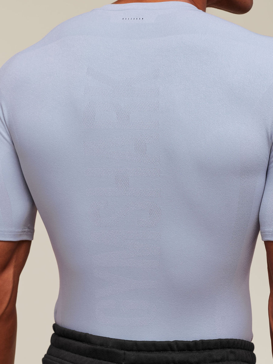 Gymshark everywear Warp Knit T-Shirt — Pale Blue — 5