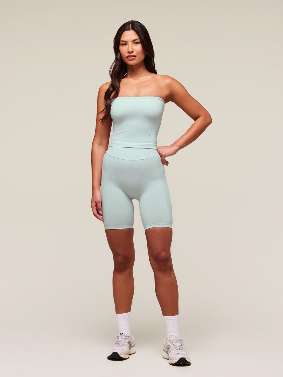 Gymshark everywear Warp Knit Tube Top — Frost Blue — 3