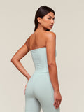 Gymshark everywear Warp Knit Tube Top — Frost Blue — 2